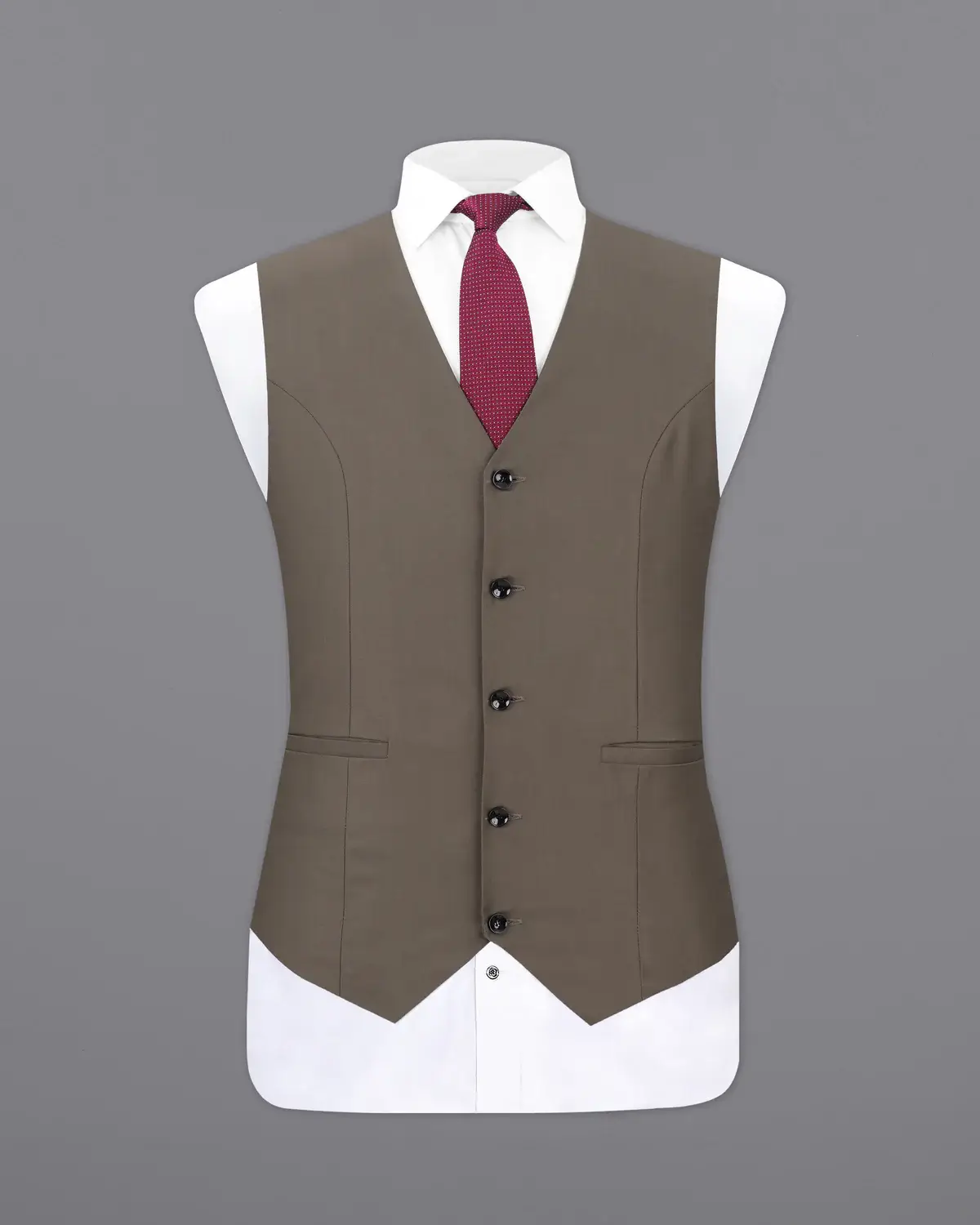 Tobacco Brown Designer Waistcoat
