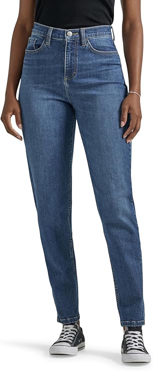 Women's high-rise denim mom jeans