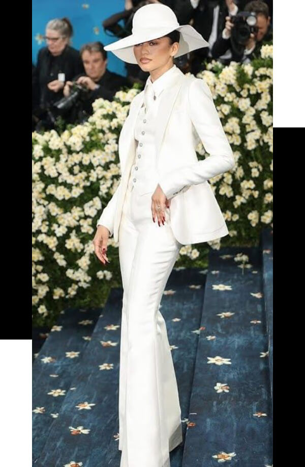 Zendaya Met Gala 2025 White Suit