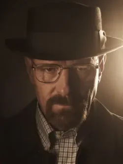 Heisenberg front facing portrait with dark backlight